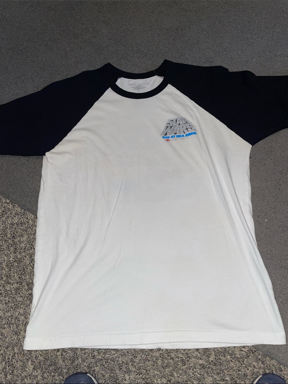 Star Wars White Tee with Black Raglan Sleeves - Men